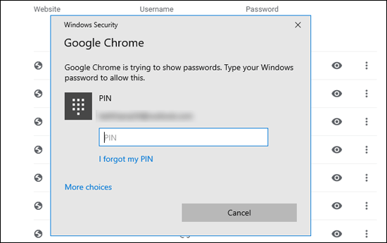 show password on mac for chrome